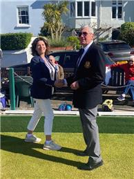 Danielle Westlake opens Shaldon Bowling  Green  20th April 2024